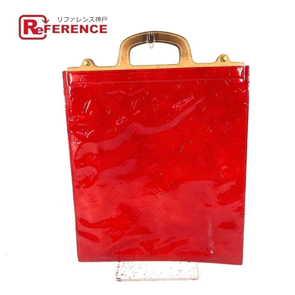 Louis Vuitton Monogram Vernis Patent Stanton Handbag Red